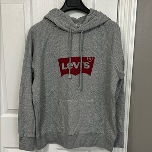 Levi's Gray Hoodie with Red Logo